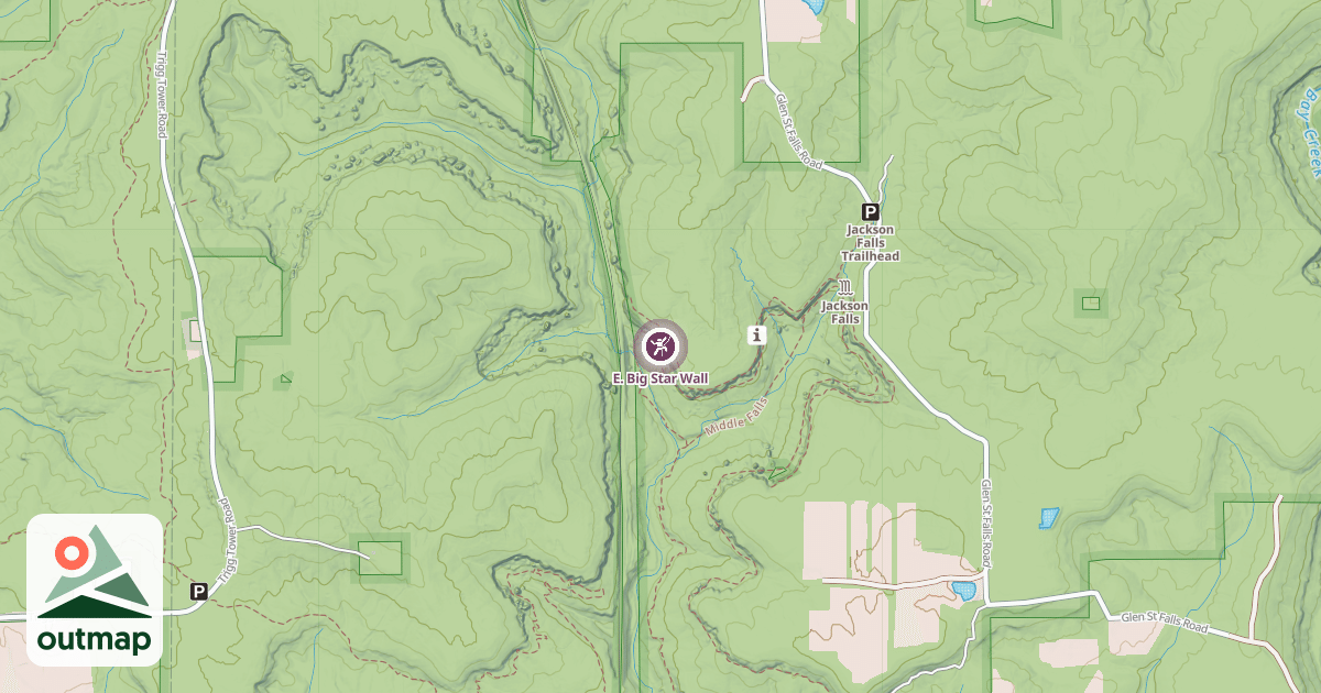 Map of E. Big Star Wall
