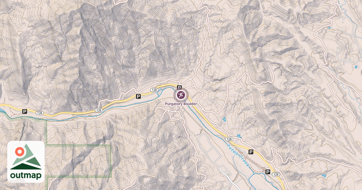 Map of Purgatory Boulder