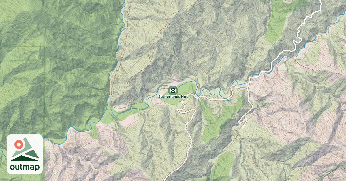 Map of Sutherlands Hut