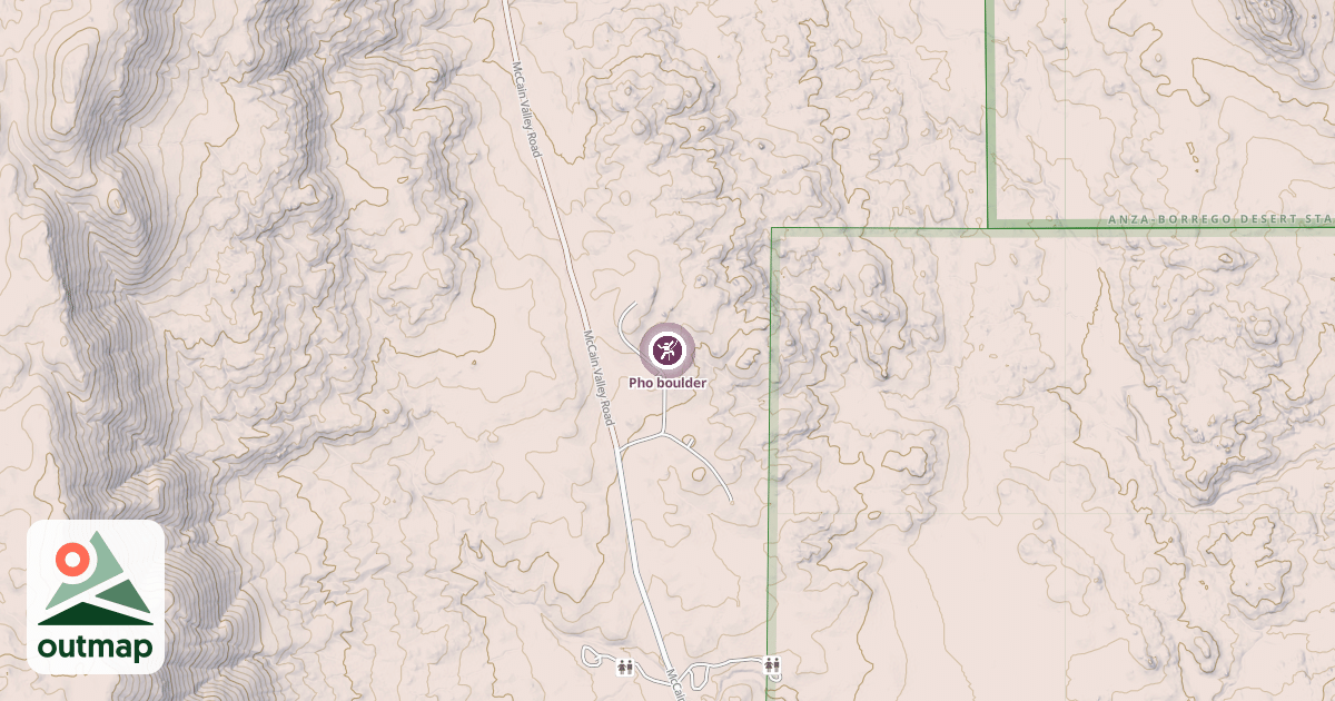 Map of Pho boulder