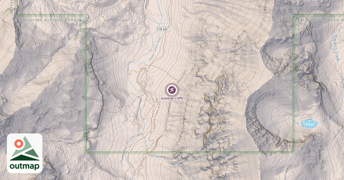 Map of Scottish Cliffs