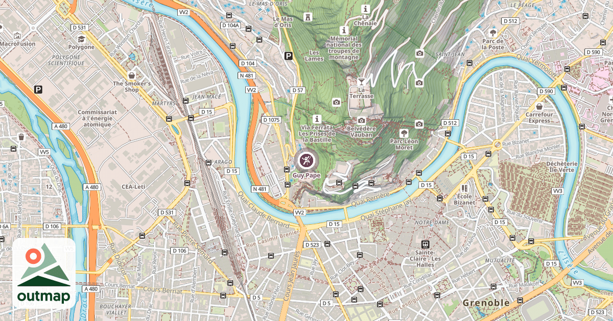Map of Guy Pape
