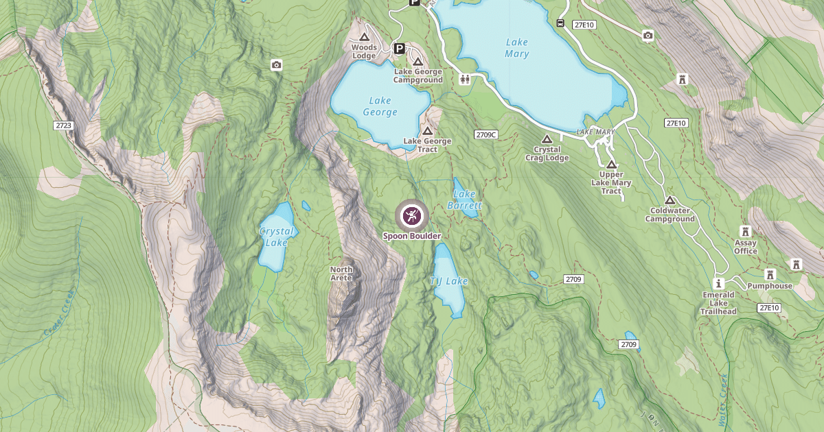 Map preview of Spoon Boulder