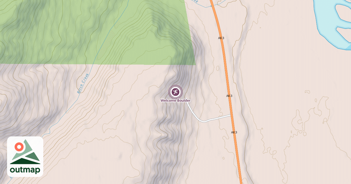 Map of Welcome Boulder