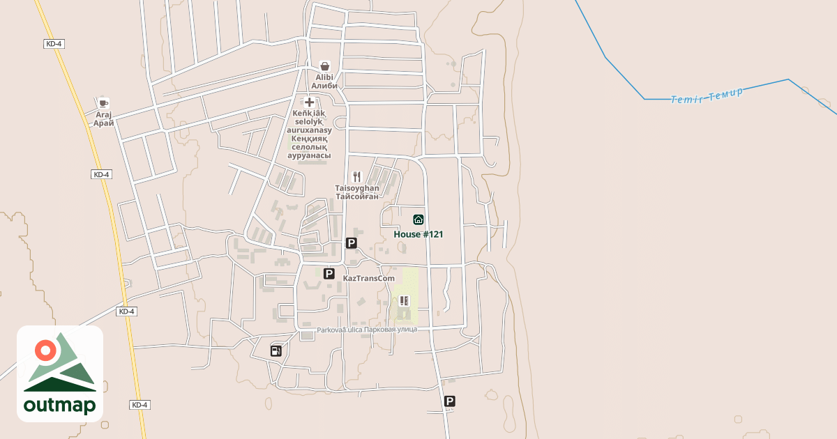 Map of 121 уй