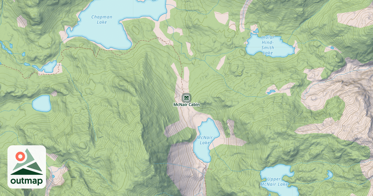 Map of McNair Cabin