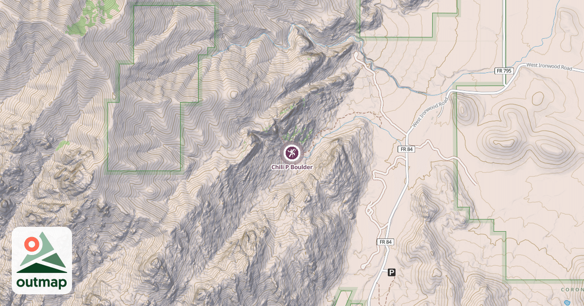 Map of Chili P Boulder
