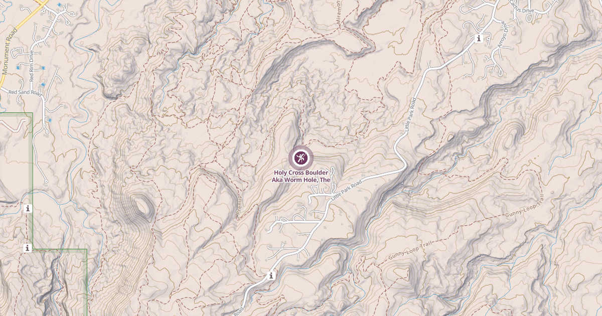 Map preview of Holy Cross Boulder Aka Worm Hole, The