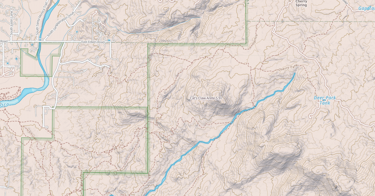 Map preview of Cat's Claw Arete