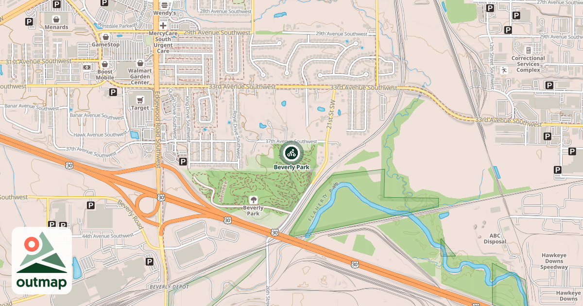 Map of Beverly Park
