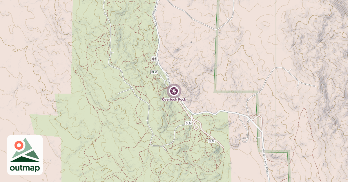 Map of Overlook Rock