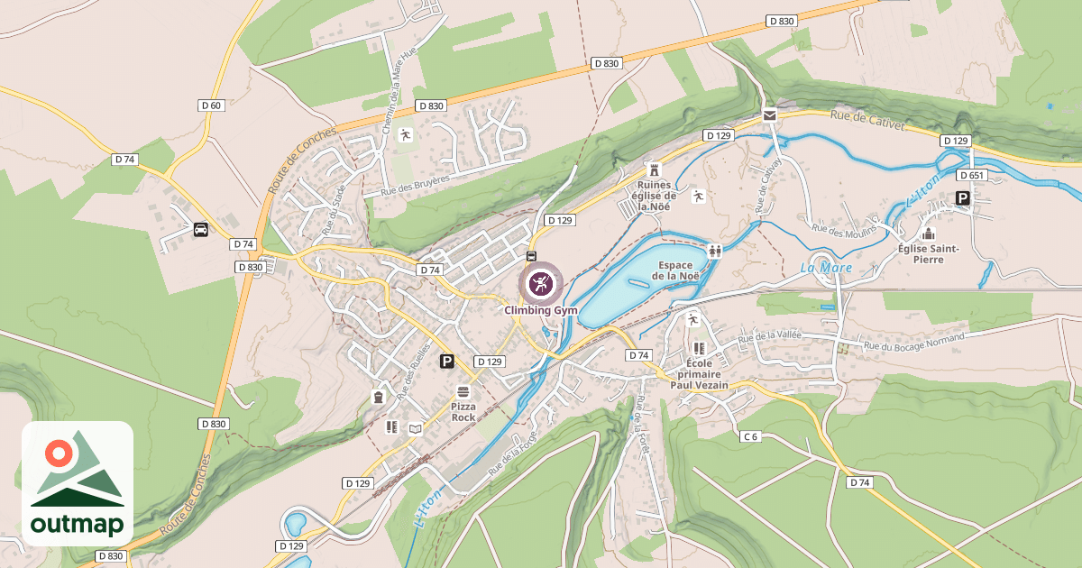 Map of Climbing Gym