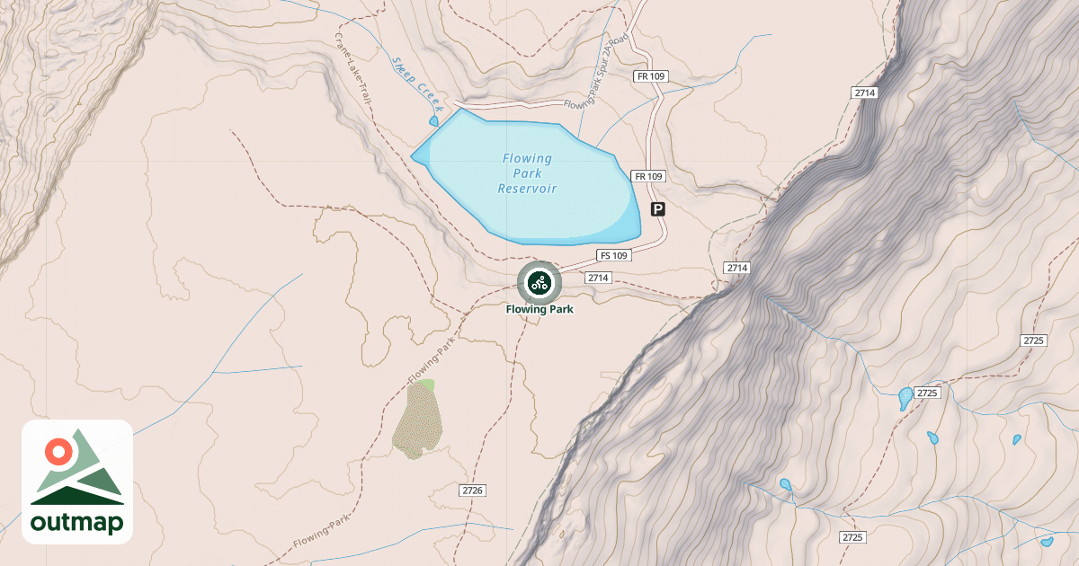 Map of Flowing Park
