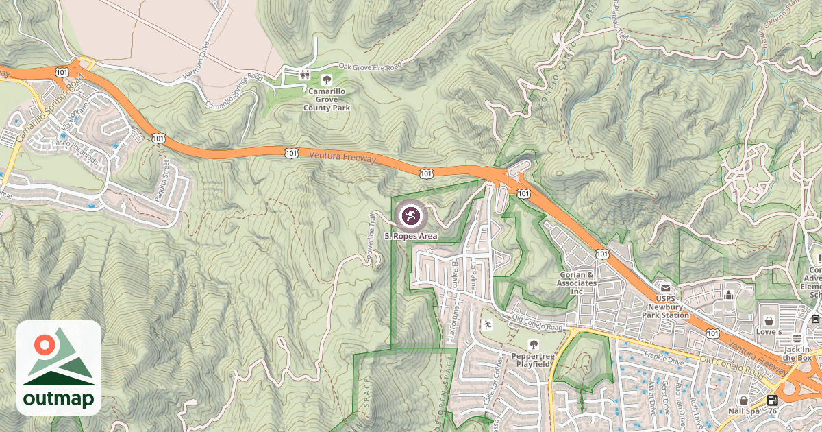 Map of 5. Ropes Area