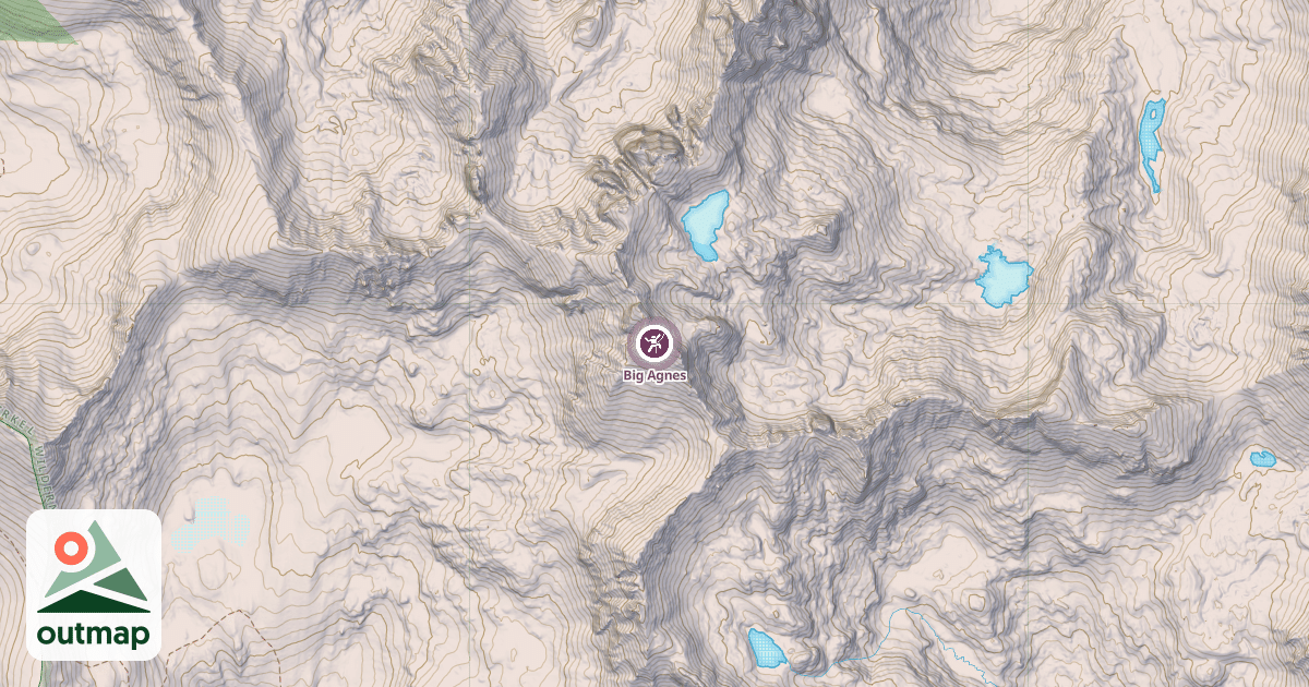 Map of Big Agnes
