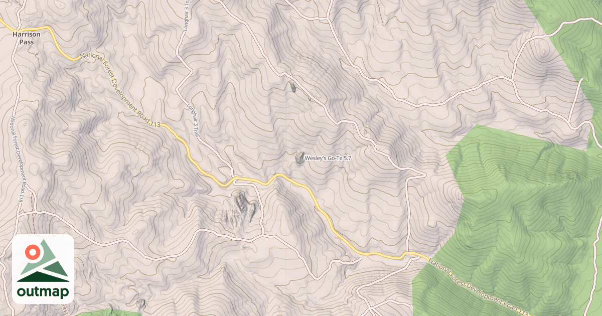 Map of Wesley's Go-Te