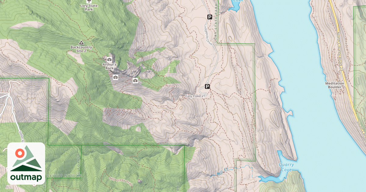 Map of Easy Flake