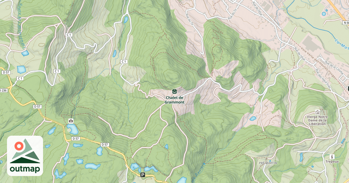 Map of Chalet de Grammont