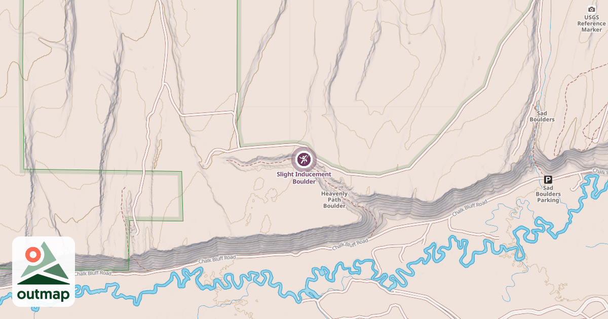 Map of Slight Inducement Boulder