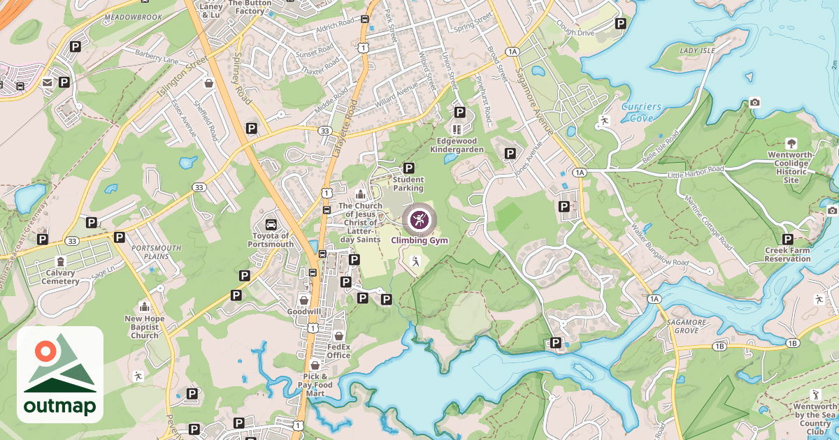 Map of Climbing Gym