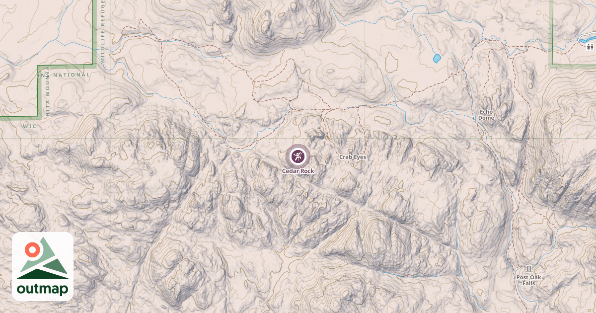 Map of Cedar Rock