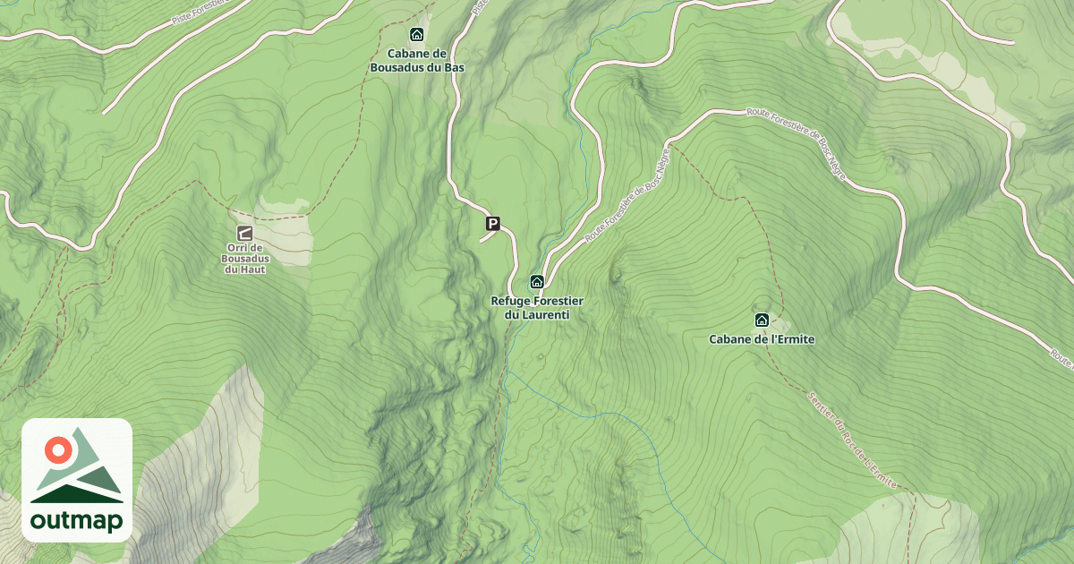 Map of Refuge Forestier du Laurenti
