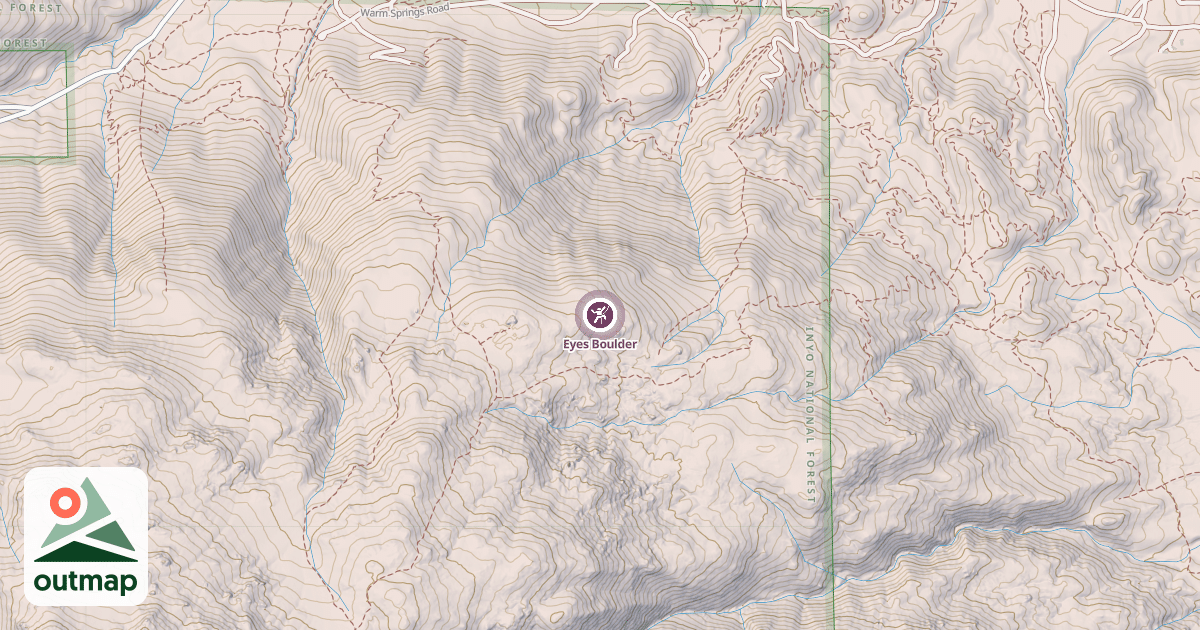 Map of Eyes Boulder