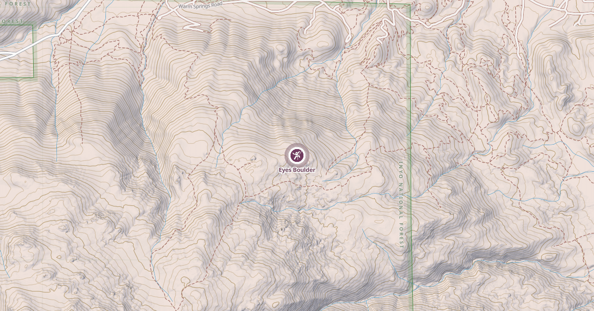Map preview of Eyes Boulder