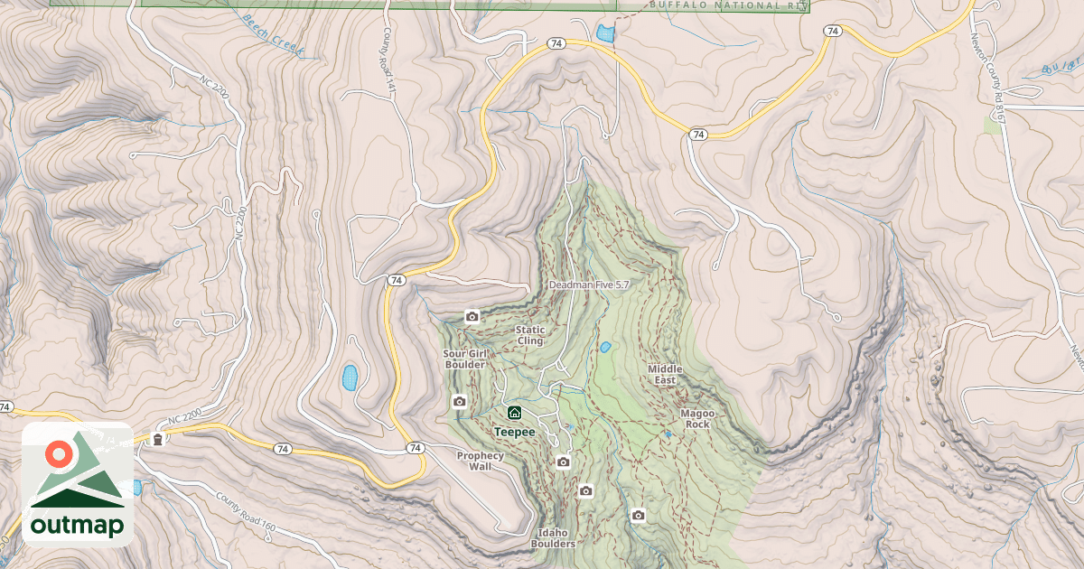 Map of Deadman Five