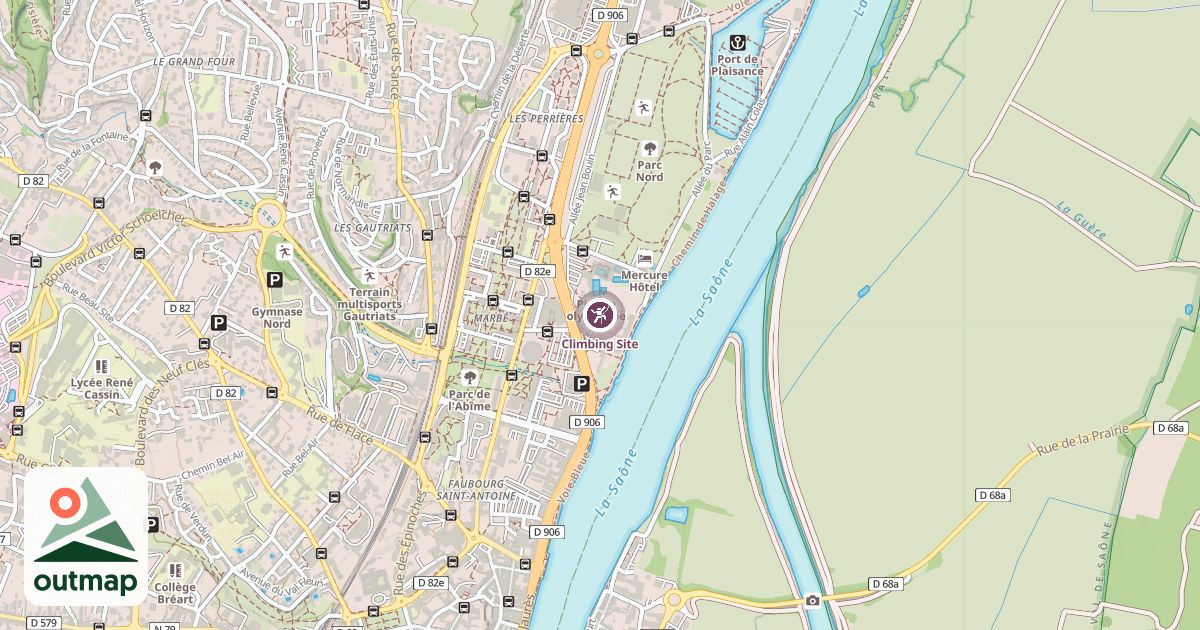 Map of Climbing Site