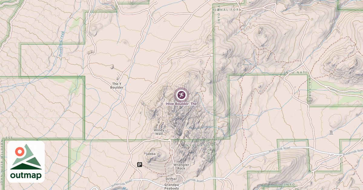 Map of Hive Boulder, The