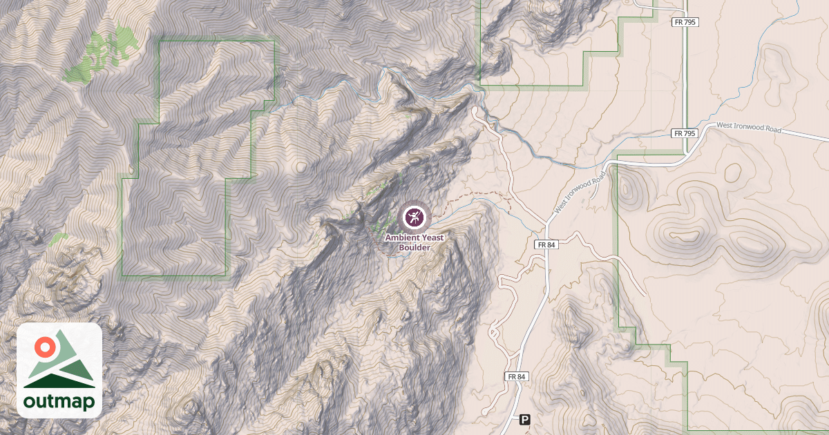 Map of Ambient Yeast Boulder