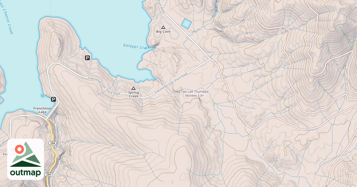 Map of Two Left Thumbed Monkey