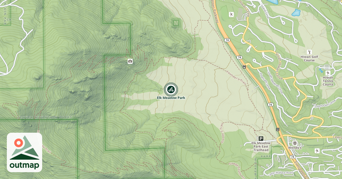 Map of Elk Meadow Park
