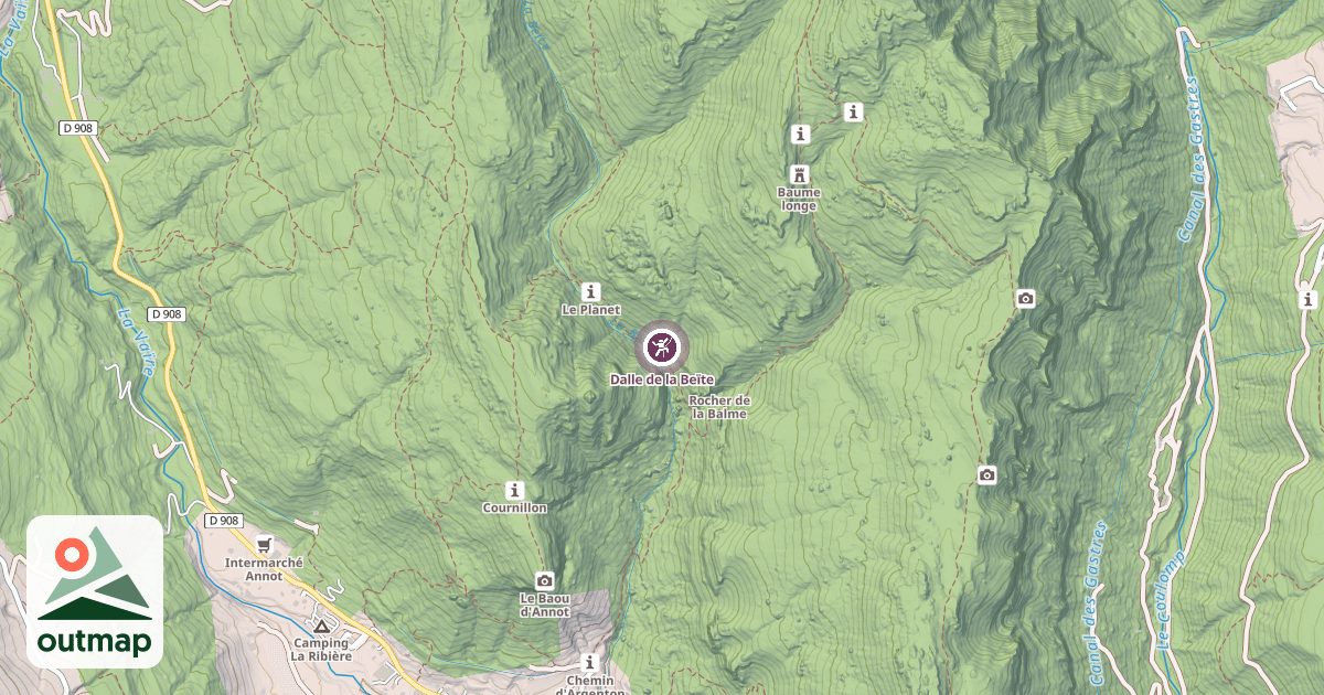 Map of Dalle de la Beïte