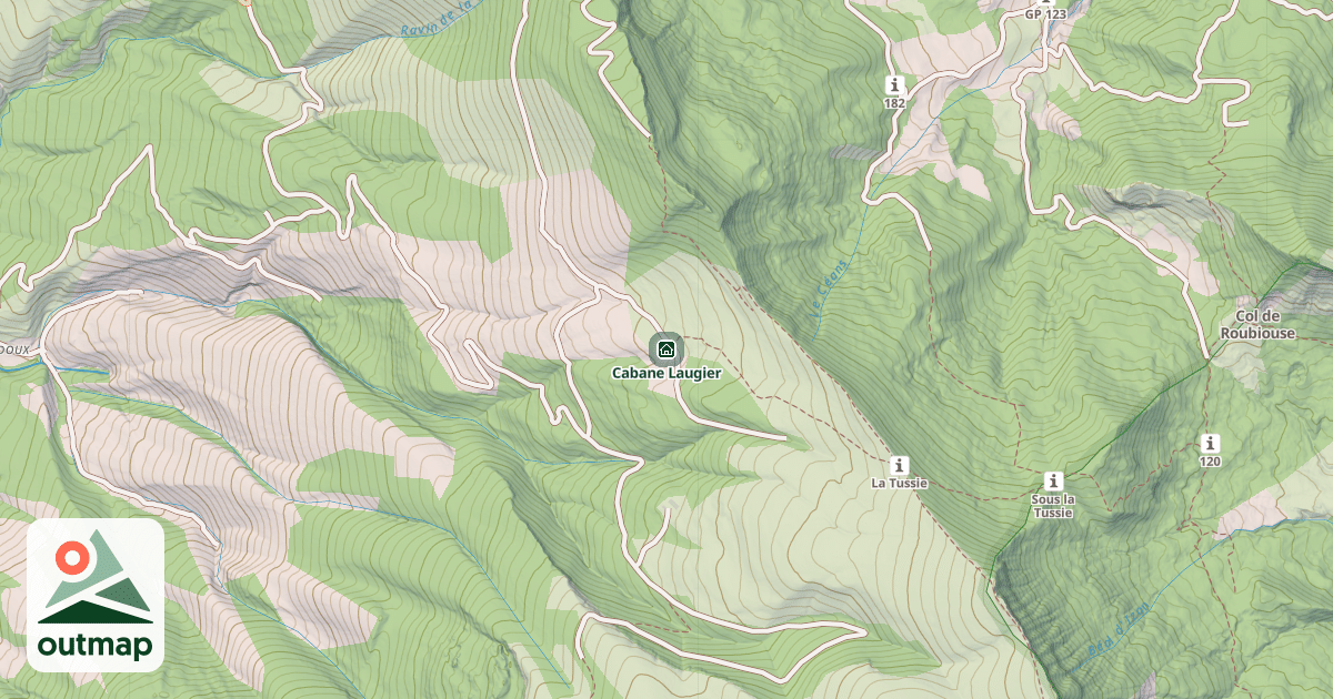 Map of Cabane Laugier