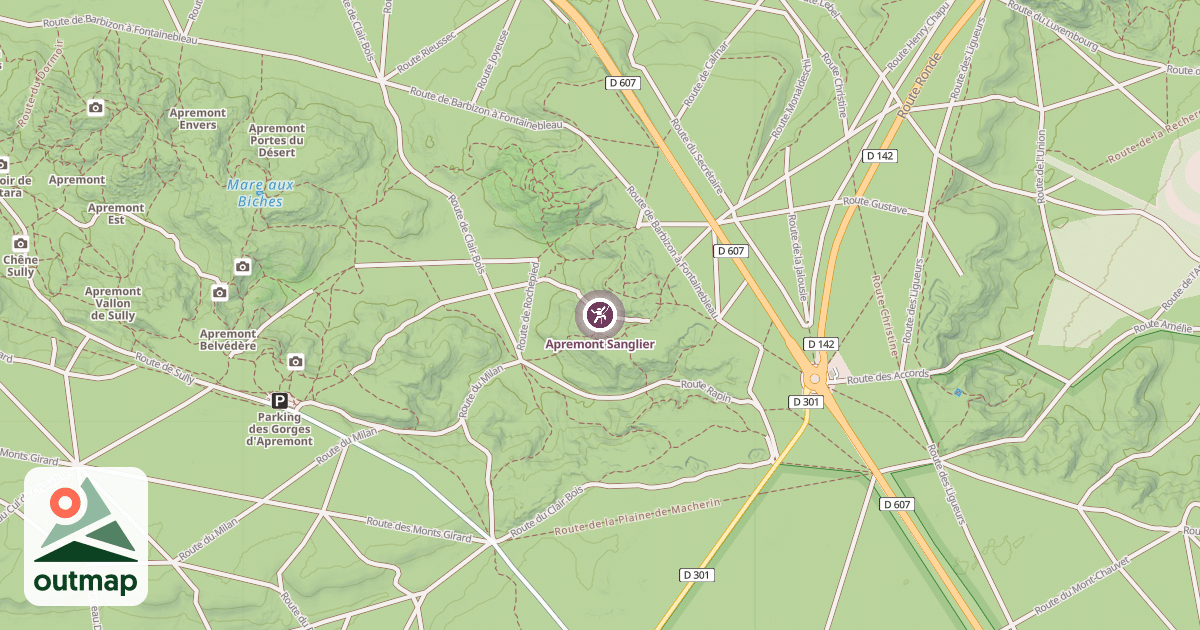 Map of Apremont Sanglier