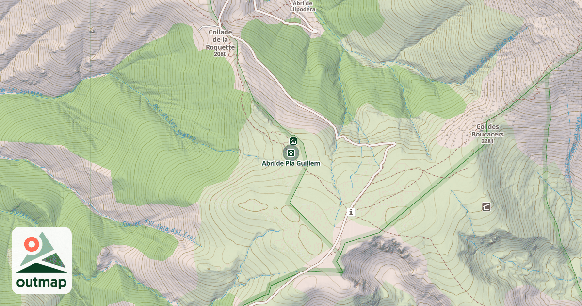 Map of Abri de Pla Guillem