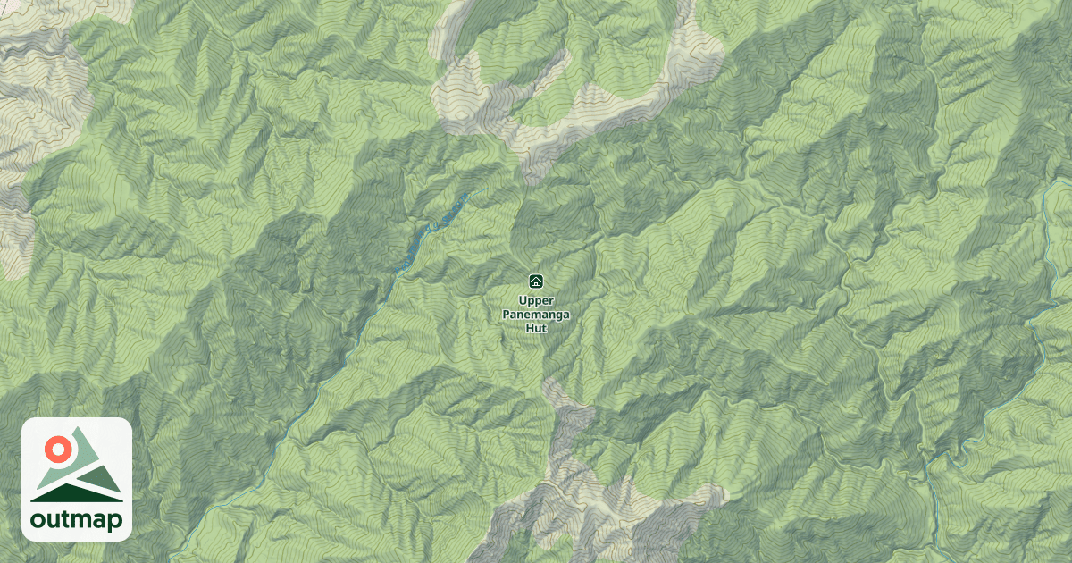 Map of Upper Panemanga Hut