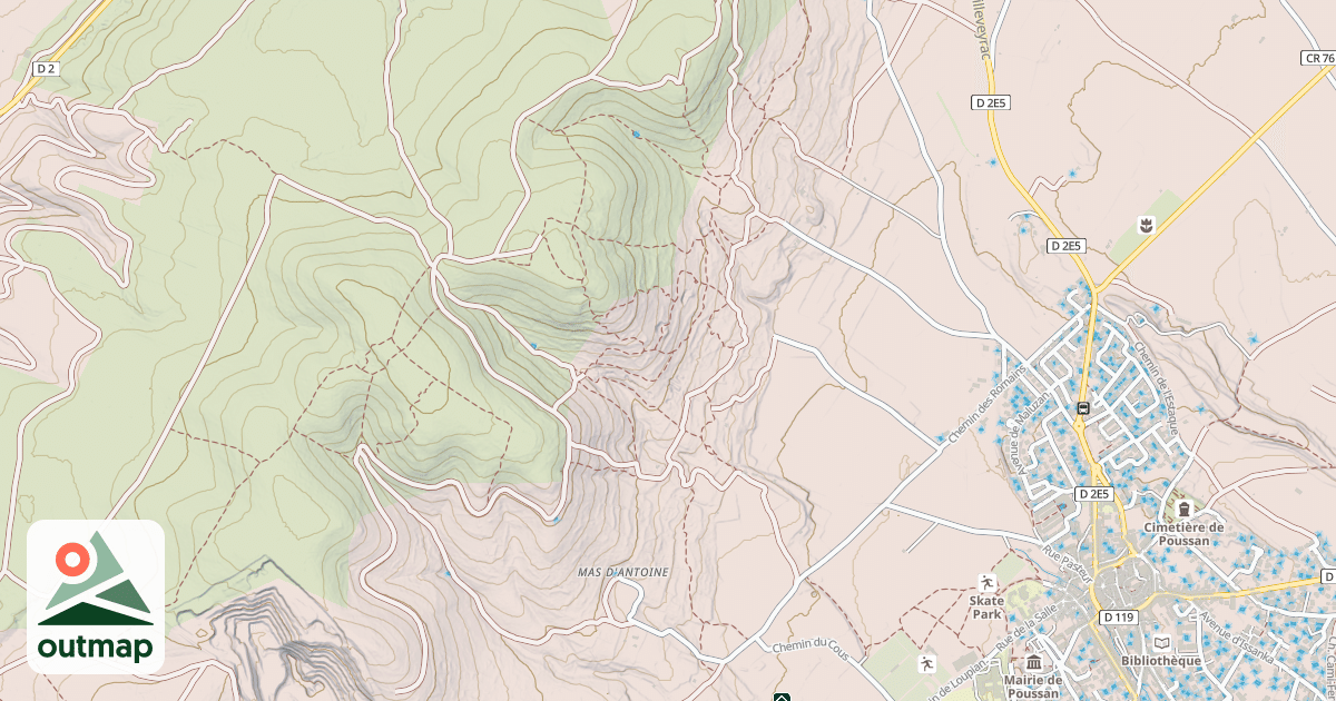Map of Capitelle des Deux Pinels