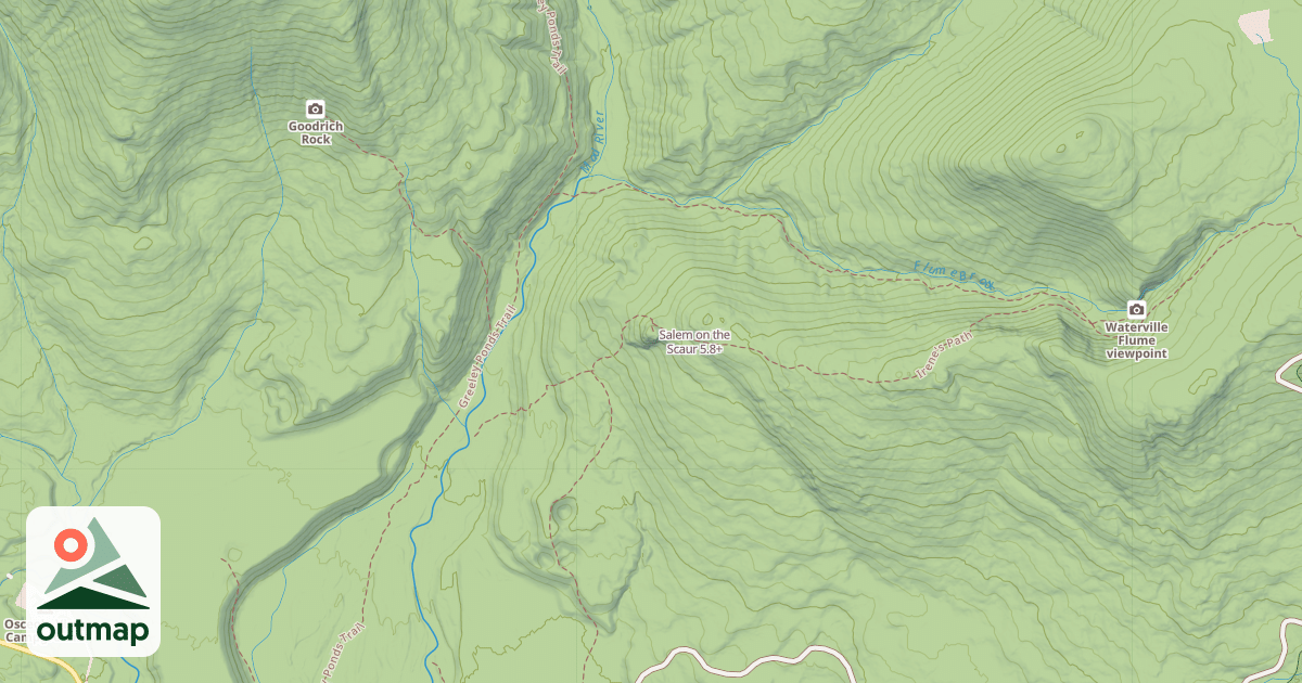 Map of Salem on the Scaur