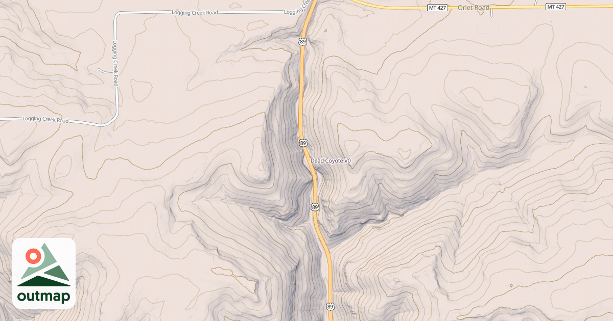 Map of Dead Coyote