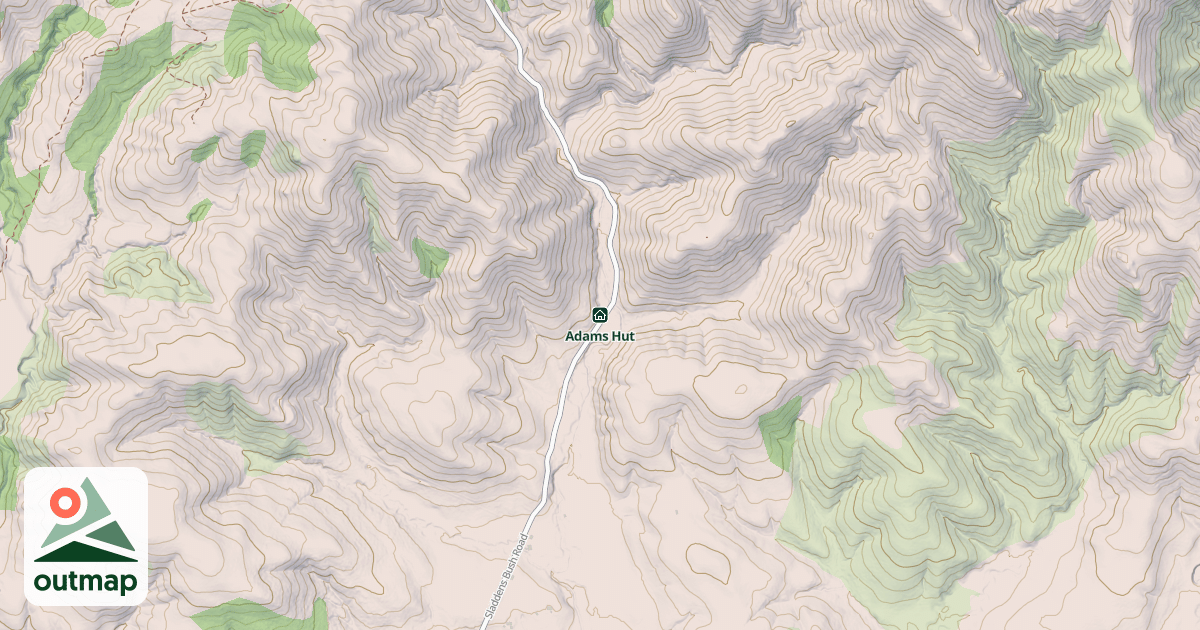 Map of Adams Hut