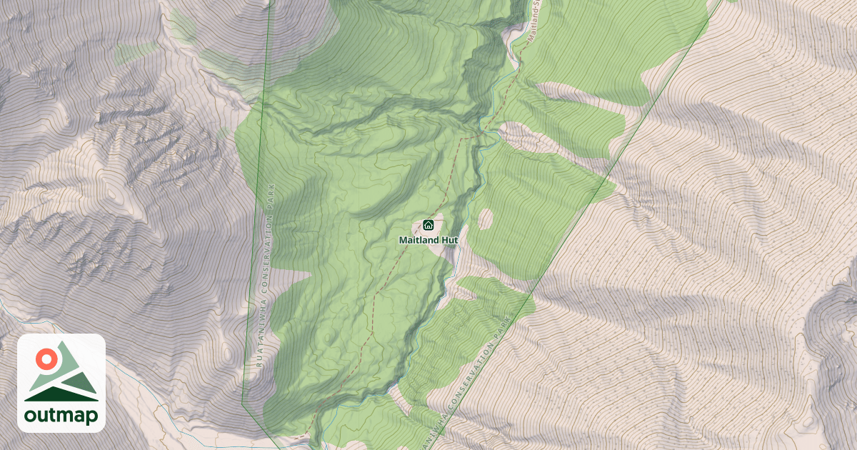 Map of Maitland Hut