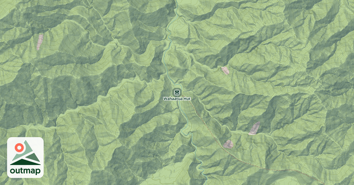 Map of Wahaatua Hut