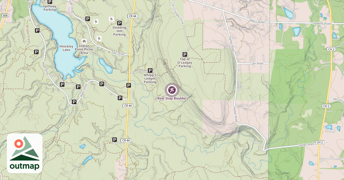 Map of Rest Stop Boulder
