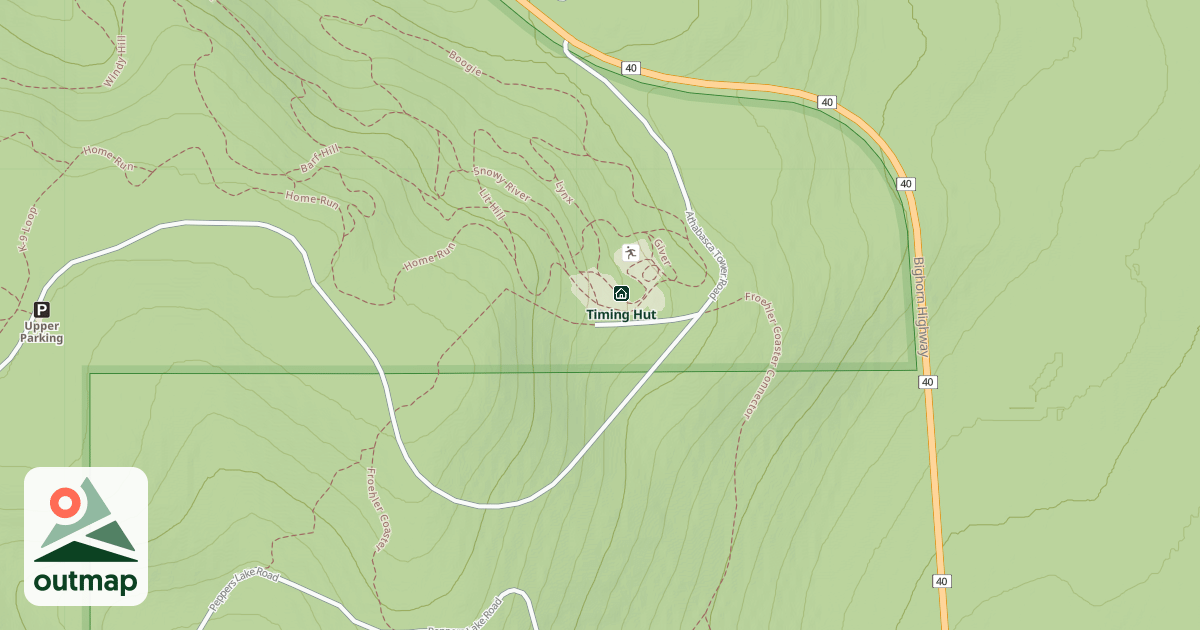 Map of Hinton Nordic Centre