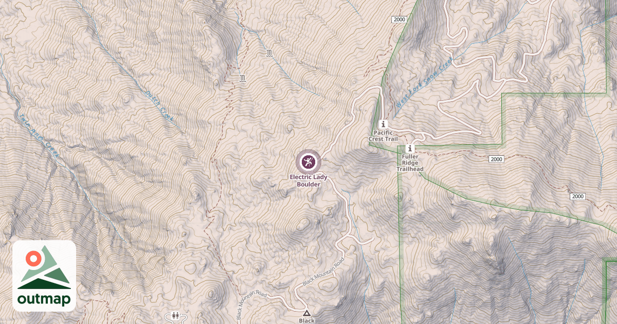 Map of Electric Lady Boulder
