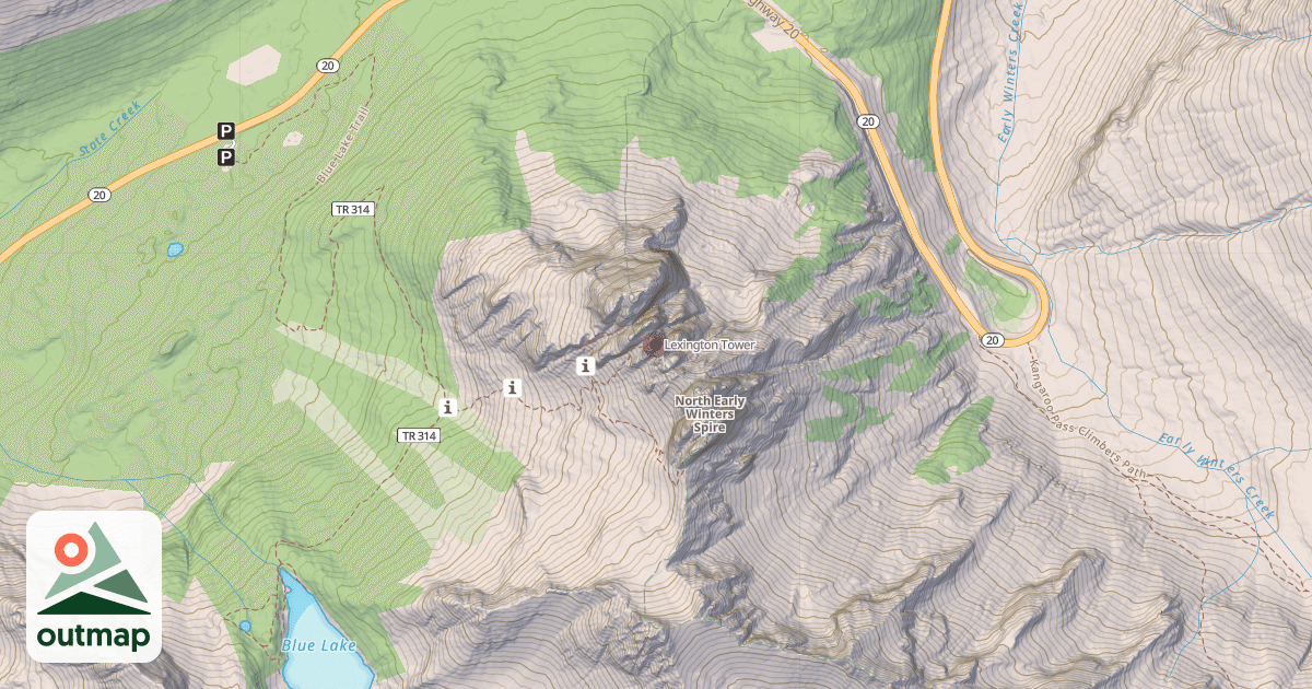 Map of Lexington Tower