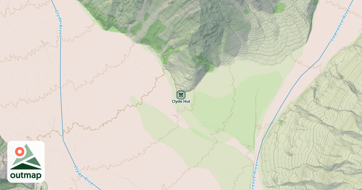Map of Clyde Hut